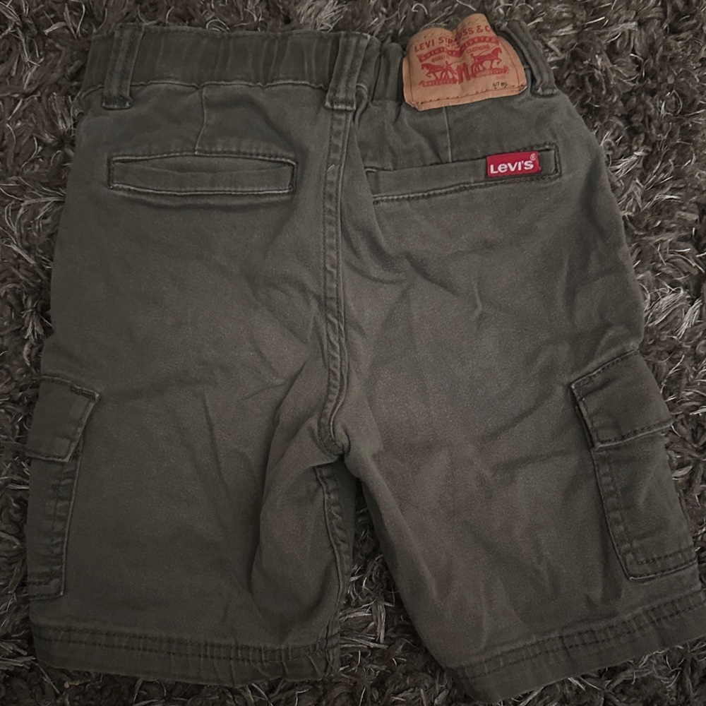 Levi's Olive Cargo Shorts for boys
